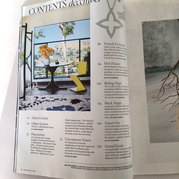 ARCHITECTURAL DIGEST DECEMBER 2023 MAGAZINE NWT - Picture 3 of 6